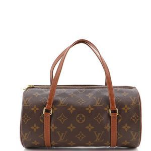 Louis Vuitton Papillon Handbag Monogram Canvas 26 Brown